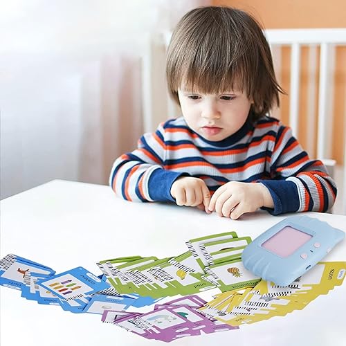 Miniatura 7 de Tarjetas didácticas parlantes con 224 palabras visuales, juguetes para niños pequeños, discurso de bolsillo para niños pequeños, tarjetas flash de