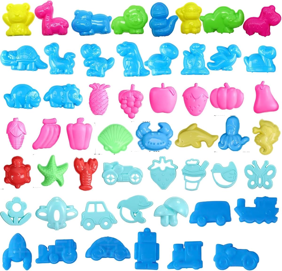Unleash Creativity with 53 Pcs Play Dough Tools Sets Dough Accessories.Ideal as a Gift for Kids Aged 3-4-8 Years