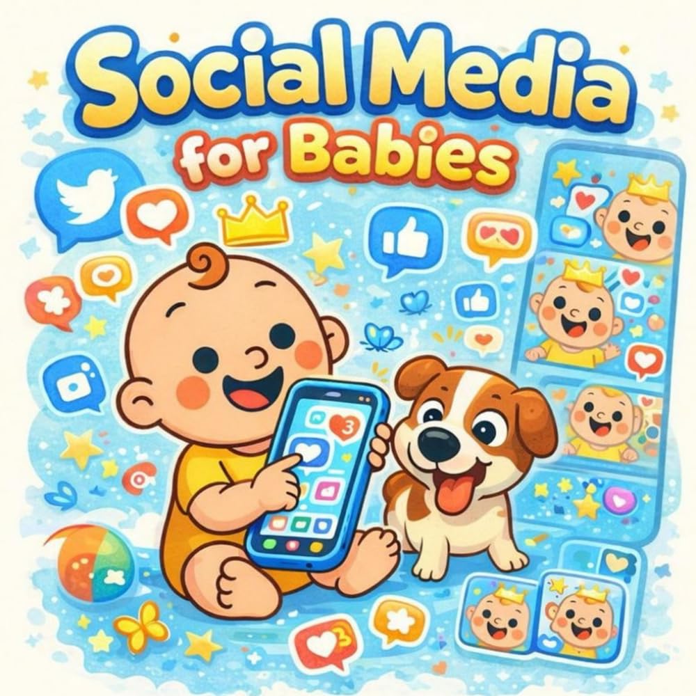 Social Media for Babies: A Rhyming Story of Screens, Giggles, and Letting Go (Grown-Up Lessons for Little Minds)