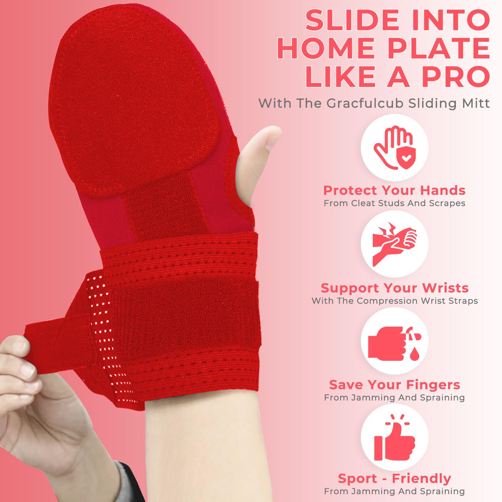 Snapklik.com : Gracfulcub Sliding Mitt, Baseball Sliding Mitt, Sliding ...