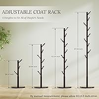 Vista 20 de Perchero de 2 niveles independiente, fácil de montar, 8 ganchos de madera, con almacenamiento de zapatos, resistente, para ahorrar espacio, perchero