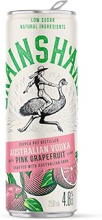 Grainshaker Australian Vodka PINK GRAPEFRUIT Ready to drink, refreshing burst of pink grapefruit and spritz 4 x 250ml