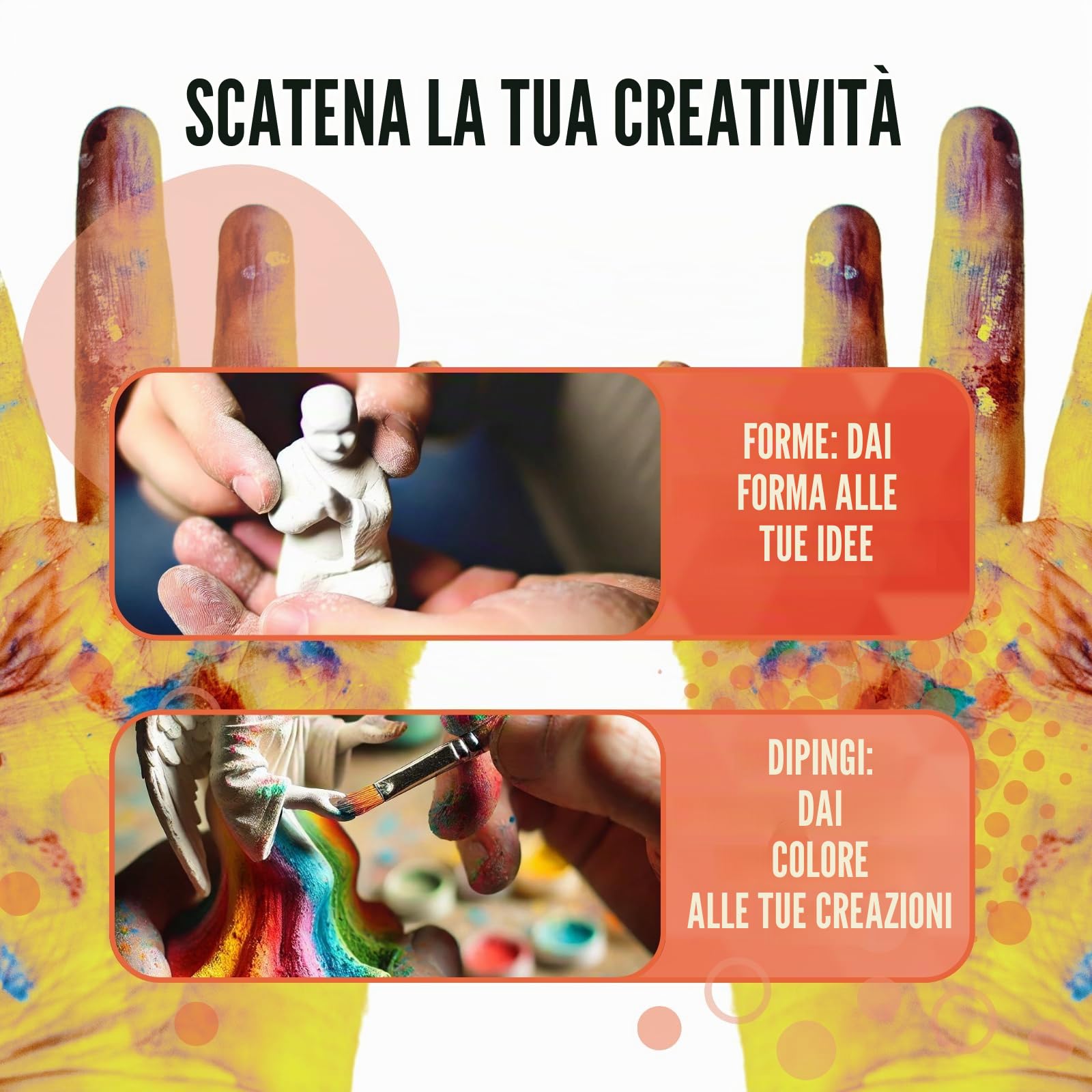 TFC - Gesso alabastro, bianco naturale, 5 kg, per stampi in silicone, per dipingere e modellare, impronta mano, pancia per bambini, molto fine