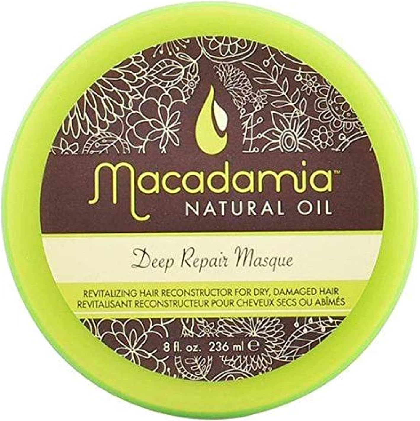 Macadamia Natural Oil Deep Repair Masque – Hydrating, Deep Conditioning Hair Mask for Dry & Damaged Hair, 8 oz, Pack of 2
