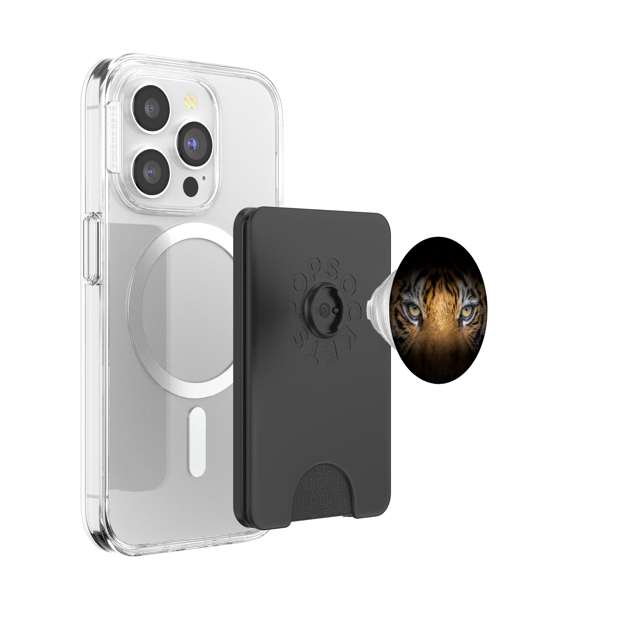 Tiger PopSockets PopWallet for MagSafe, Black - Image 3