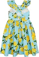 Vista 234 de Vestido de verano para niña, de algodón, con diseño floral