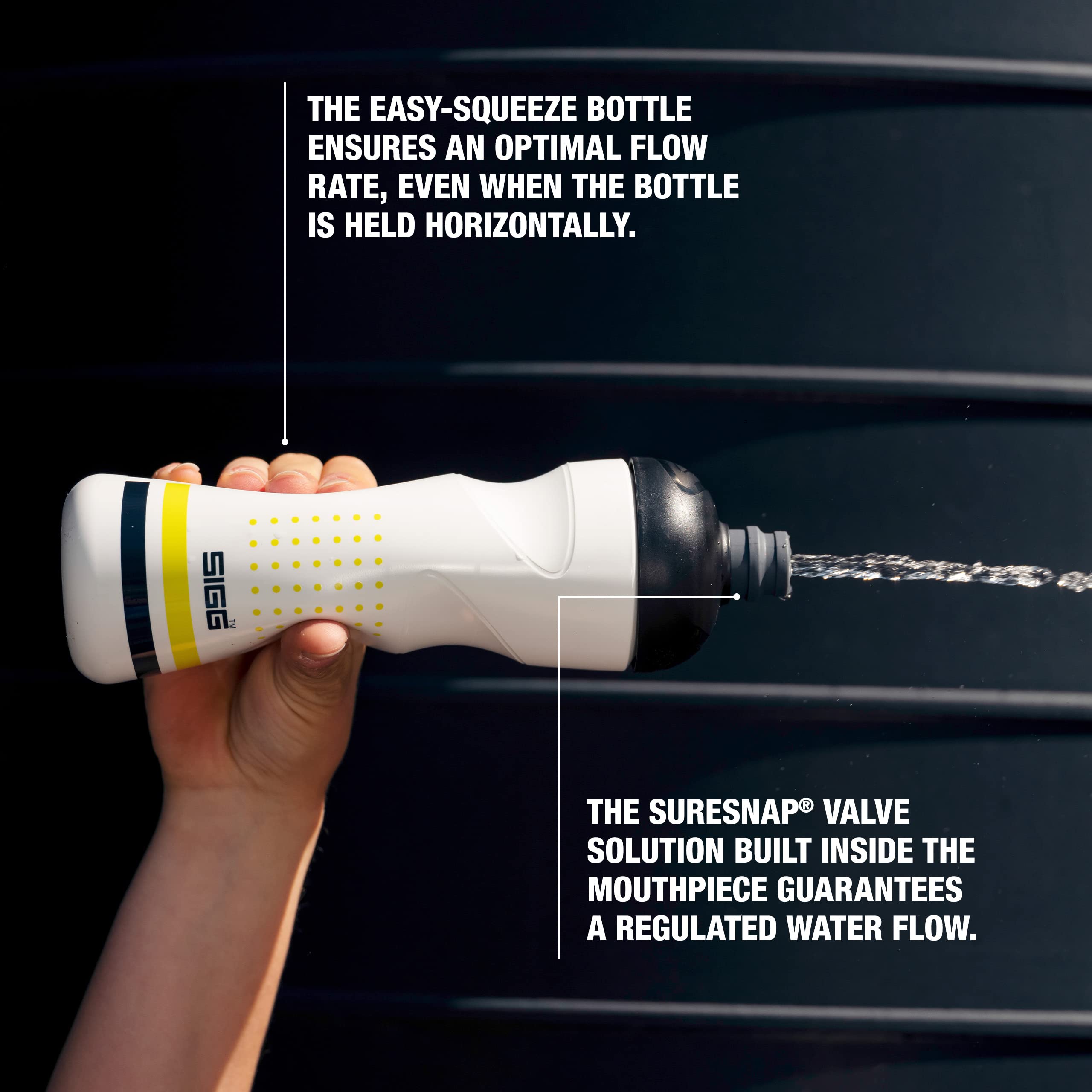 SIGG Borraccia per bicicletta Pulsar Anthracite Schiacciabile Lavabile