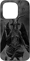 Vista 14 de Funda Satanic Goat Baphomet Occult Pagan Black Magic Goth Lucifer para iPhone 16