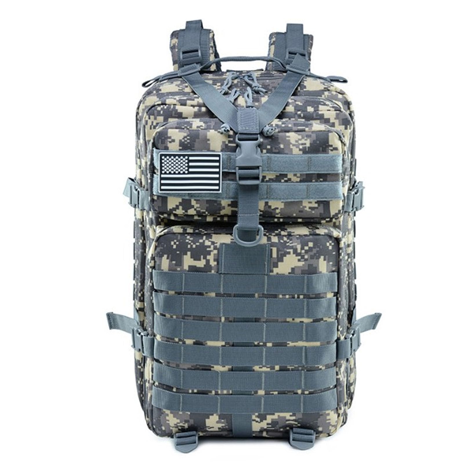 FANDARE Molle plecak wojskowy 45 l, taktyczny motocykl, 3 dni, wojskowy atak, plecak turystyczny, dla mężczyzn i kobiet, do pracy, na wędrówki taktyczne, wędrówki, podróże, plecak trekkingowy, plecak