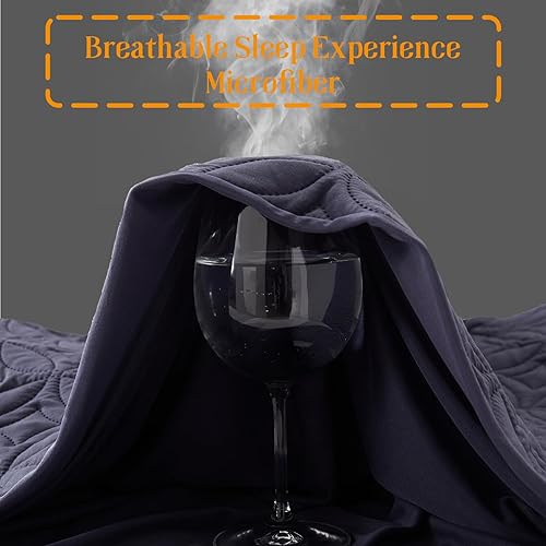 Miniatura 7 de BEDLORE Protector de colchón impermeable, protector de colchón tamaño Queen con bolsillo profundo de 6 a 18 pulgadas de profundidad, funda de