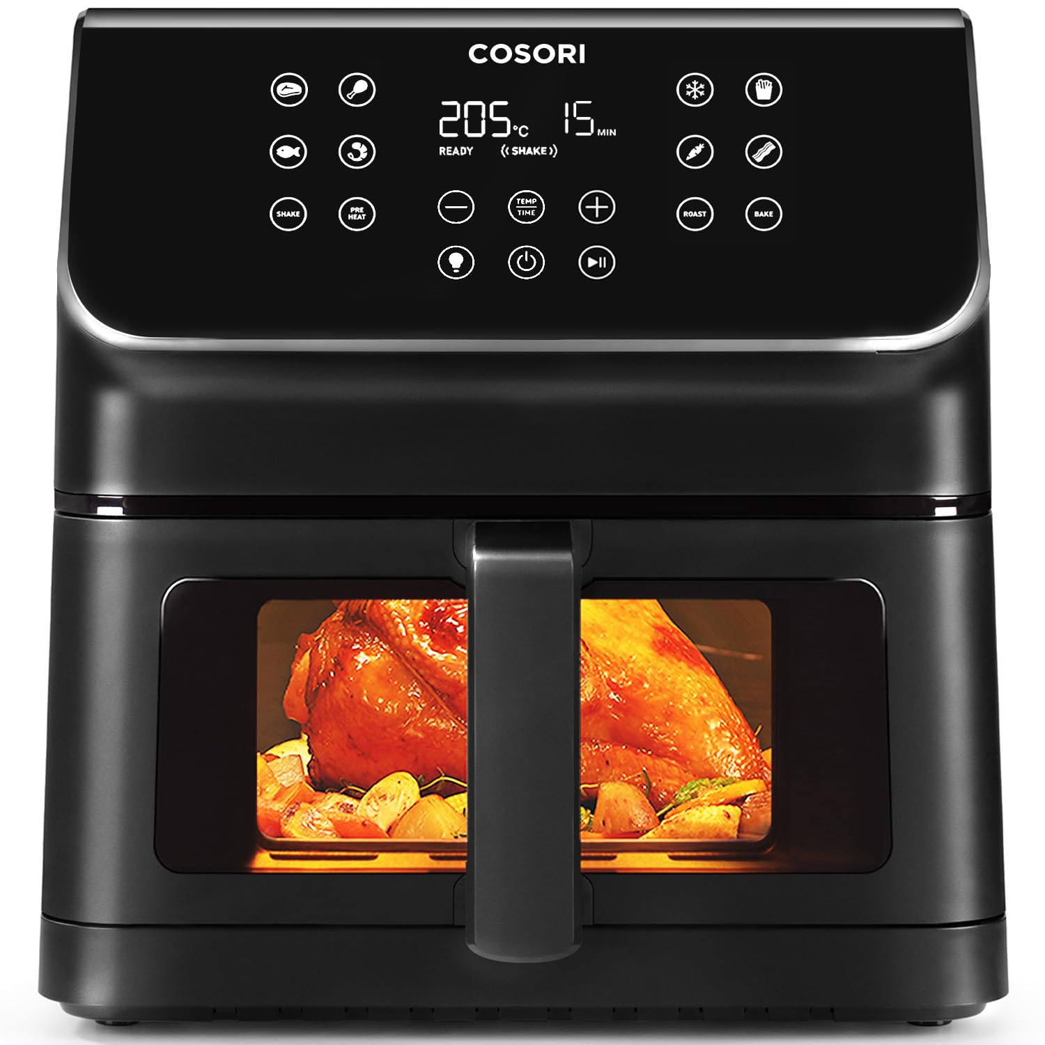 Cosori Air Fryer, 6.2 Litre, Window, Shake, 11 Functions, 1700W