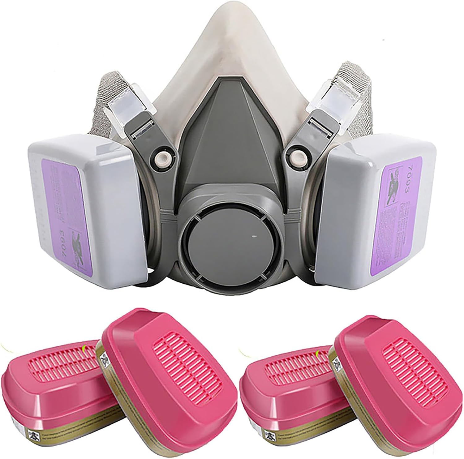 4PCS Respirator Cartridges + Respirator Mask with 7093