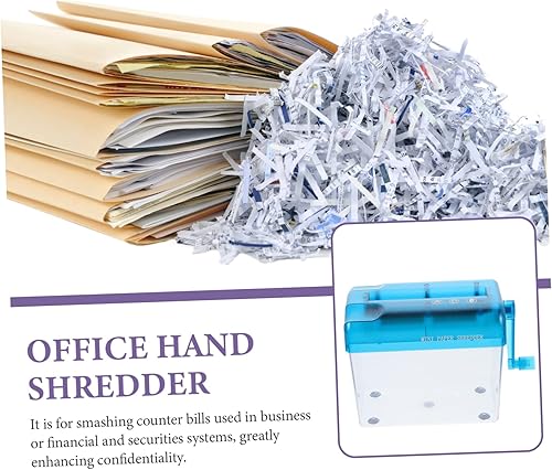 Miniatura 5 de MAGICLULU Trituradora de archivos, cortador de tiras de papel, trituradora de documentos, trituradora de documentos para oficina en casa, mini