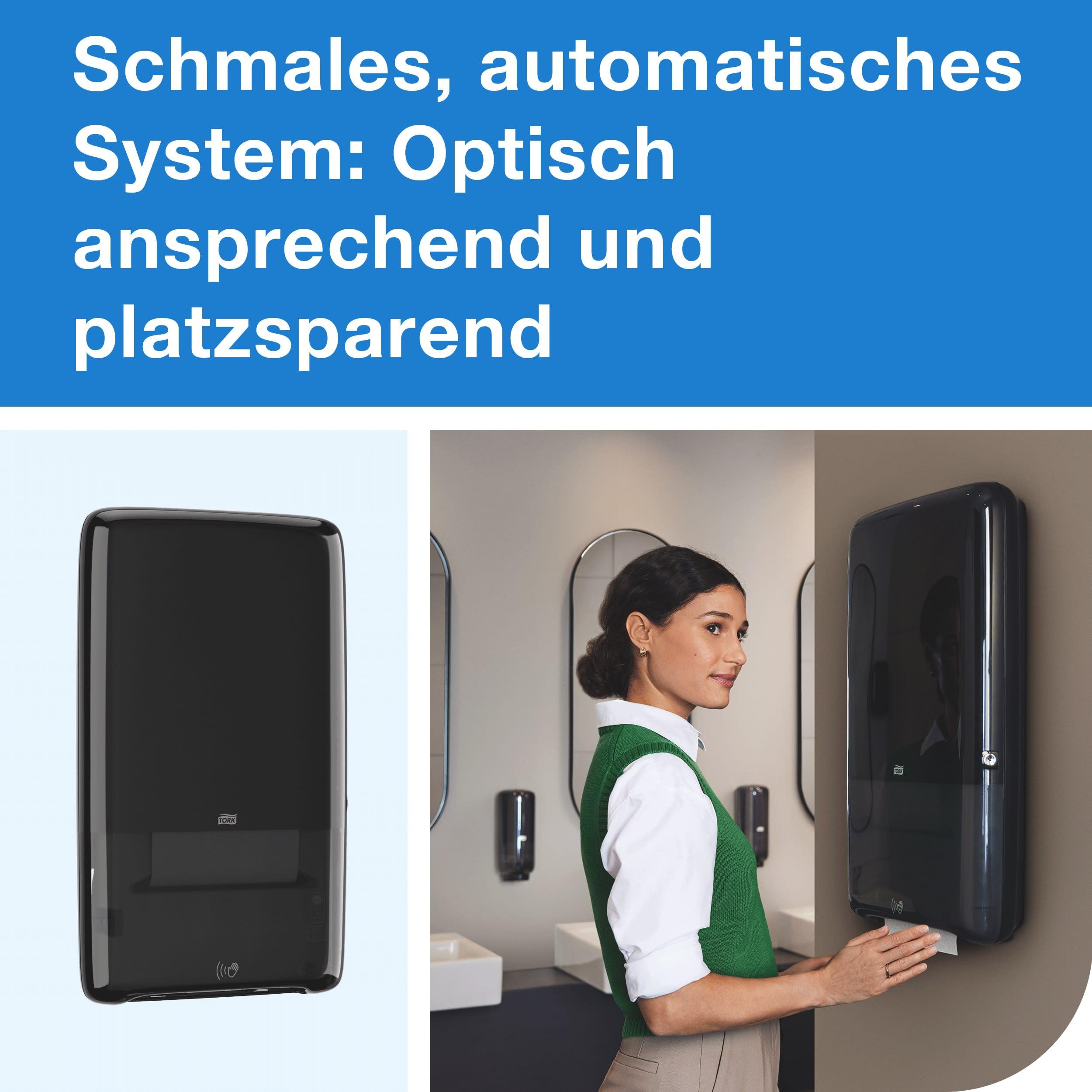 Tork PeakServe Automatik Spender für Endlos-Papierhandtücher Schwarz H5, hohe Kapazität, Elevation Serie, 552509
