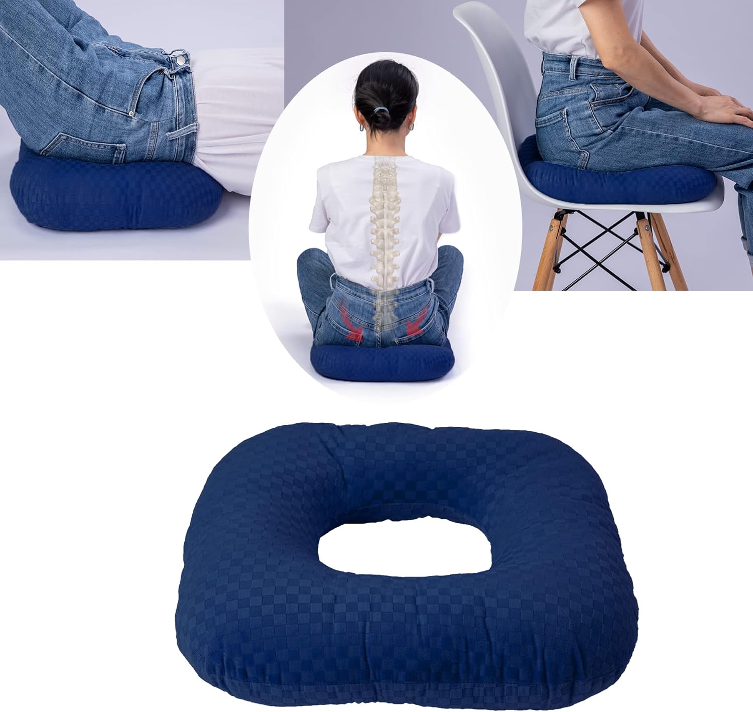 Wuronsa Donut Pillow for Tailbone Pain Relief Seat Cushion