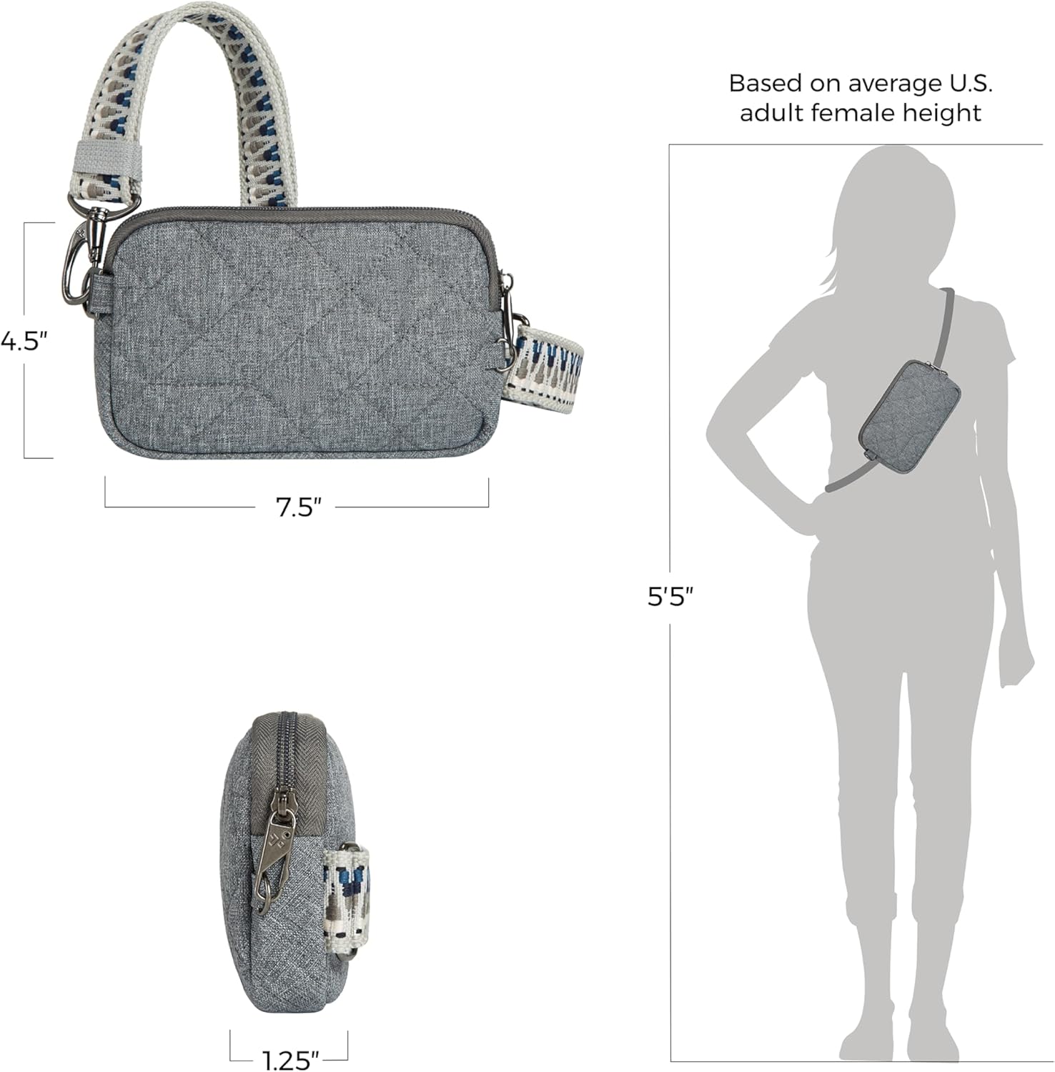 Travelon Anti-Theft Boho Phone Sling | Anti-Theft - Image 4