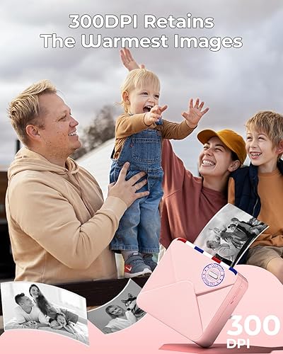 Miniatura 7 de COLORWING M02S - Mini impresora térmica de bolsillo con Bluetooth, 300 DPI, impresora térmica para notas de estudio, fotos, organización, regalo,