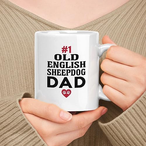 Miniatura 5 de muggable Regalo divertido para los amantes de Border Collie, regalo para el día del padre. Taza de cerámica blanca de 11 oz, 15 oz