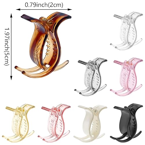 Miniatura 9 de 8 pinzas para cola de caballo mate, pinzas para el cabello para trenzar el cabello, pinzas para el cabello de sujeción fuerte, pasadores franceses,