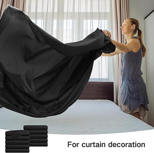 Miniatura 6 de Tudomro Paquete de 10 sábanas encimeras de tamaño individual a granel de calidad de hotel, resistentes a las arrugas, resistentes a las manchas,