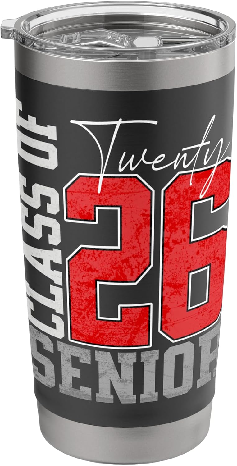 Senior 26 Class of 2026 Graduation for High School Student Stainless Steel Insulated Tumbler