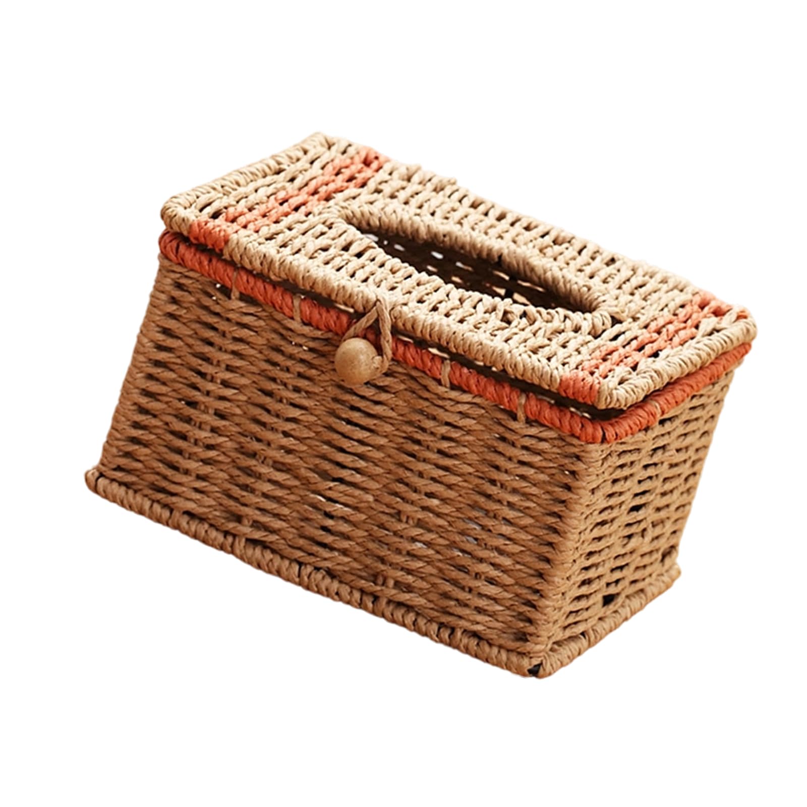 Mllepjdh F Handwoven Imitating Rattan Storage Basket Or Tissues And Ace Towel Desktop Organiser Or Home And Offices Decorative Lexible Tissue Holder