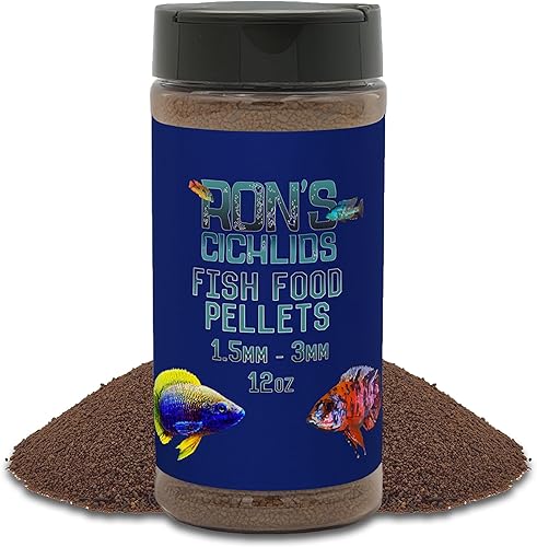 RON'S CICHLIDS Alimento cíclido africano, pellets de alimentos tropicales prémium con proteínas, verduras y frutas para peces tropicales más disponible en Yaxa Costa Rica