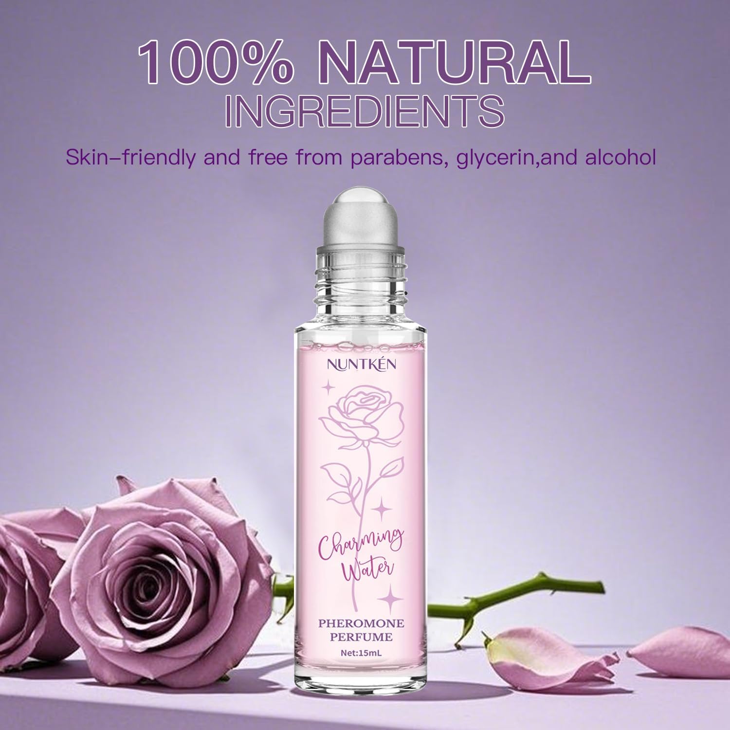 Pheromone Perfume for Women, Long-Lasting Roll-on Perfume with Natural Essence, Elegant Scent to Enhance Your Charm and Stay Confiden
