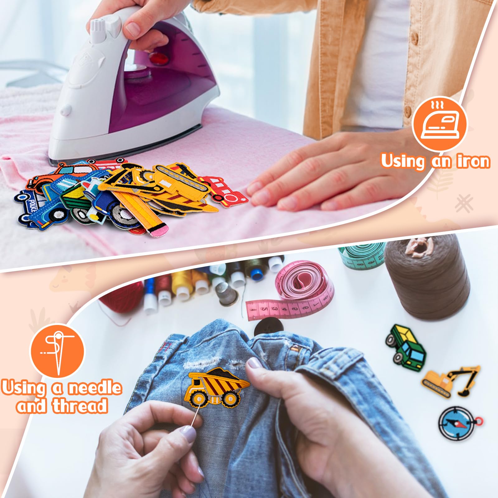 Toppe Termoadesive 23 Pezzi - Animali Cartoni, Per Riparare Vestiti, Cappelli, Jeans, DIY - Foto 6