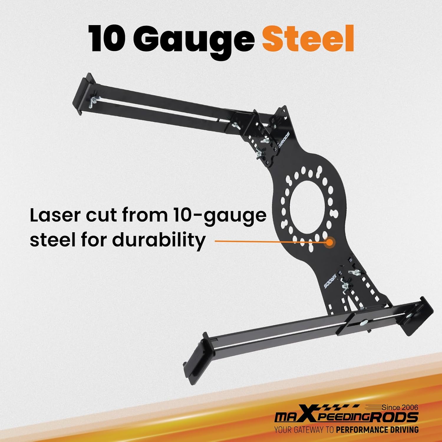 maXpeedingrods Wheel Fitment Simulator Tool 14"-22" Tire/Rim Fit Size Measuring Mockup Tool 5-Lug Wheel Bolt Pattern (Black)