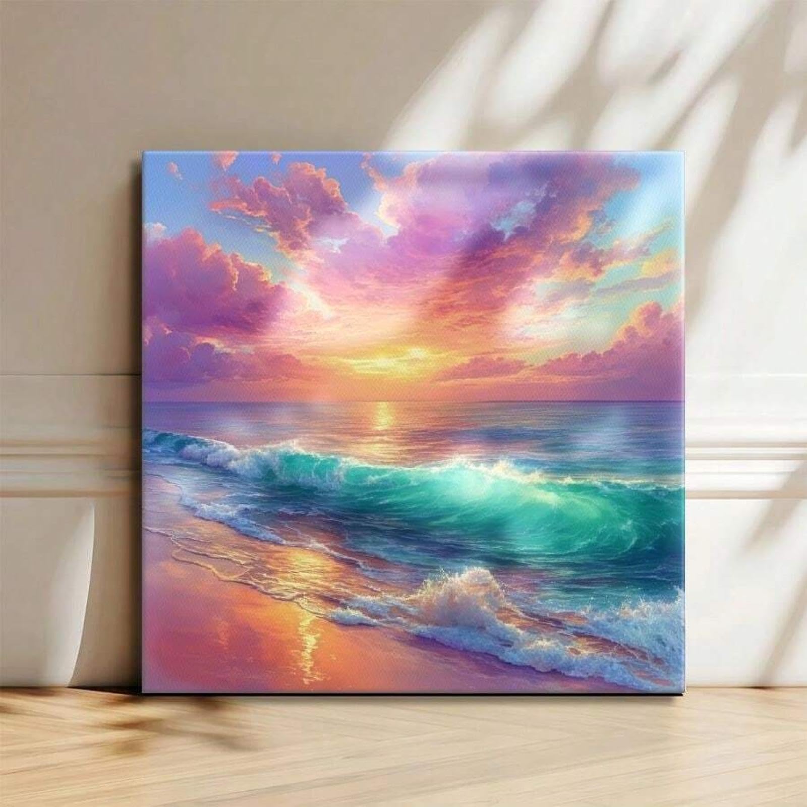 Toile coucher de soleil océan pour une ambiance douce - 8