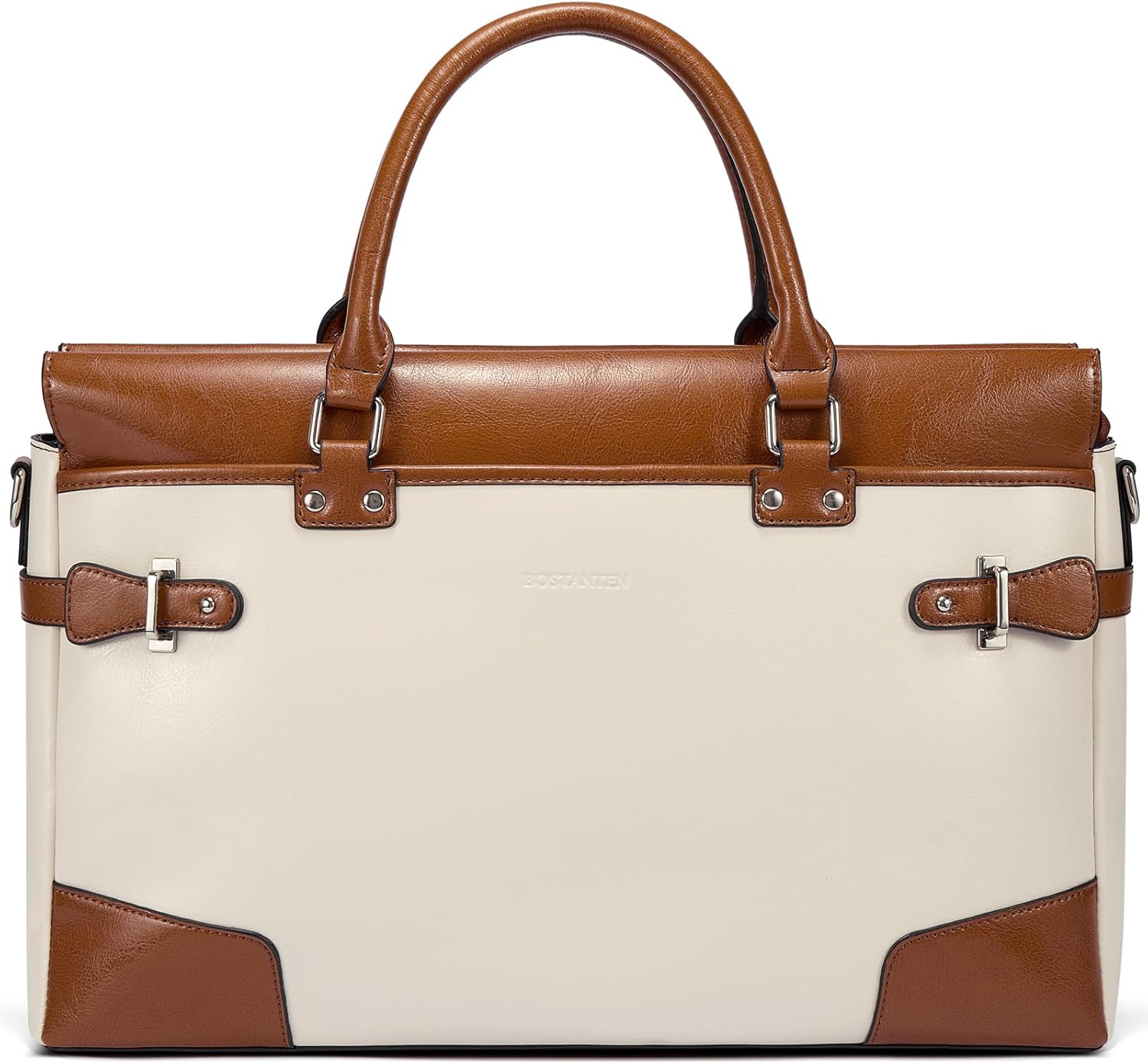 BOSTANTEN Briefcase for Women Leather Laptop Bag 15.6 inch Computer Messenger Office Business Work Tote - Image 6