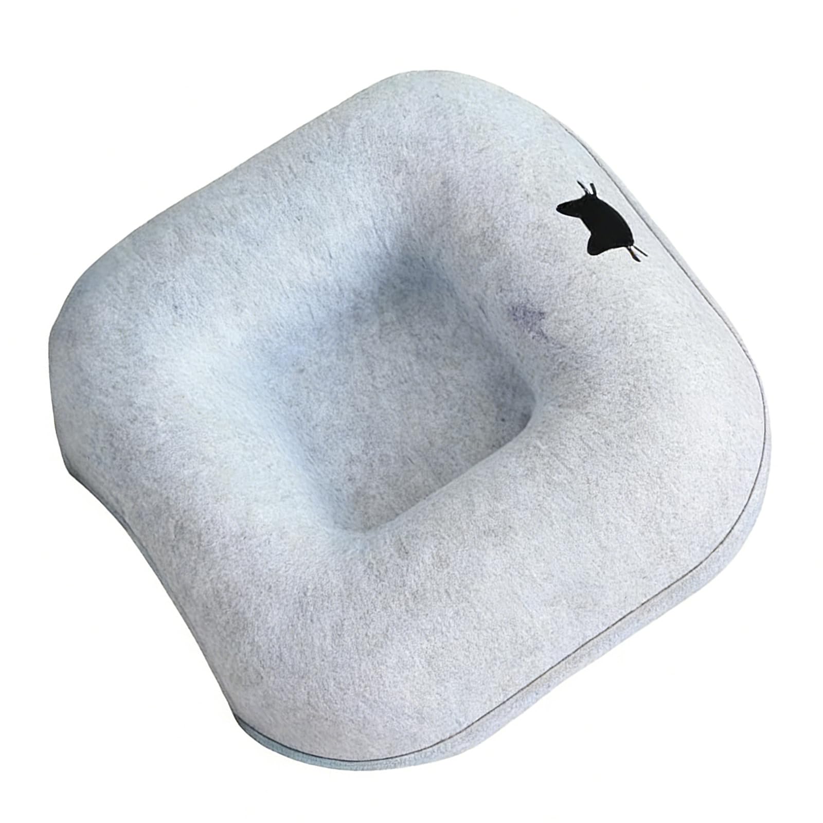 Cama y túnel de fieltro desmontable para mascotas de interior que ofrece privacidad y espacio de juego, túnel de juego para gatos