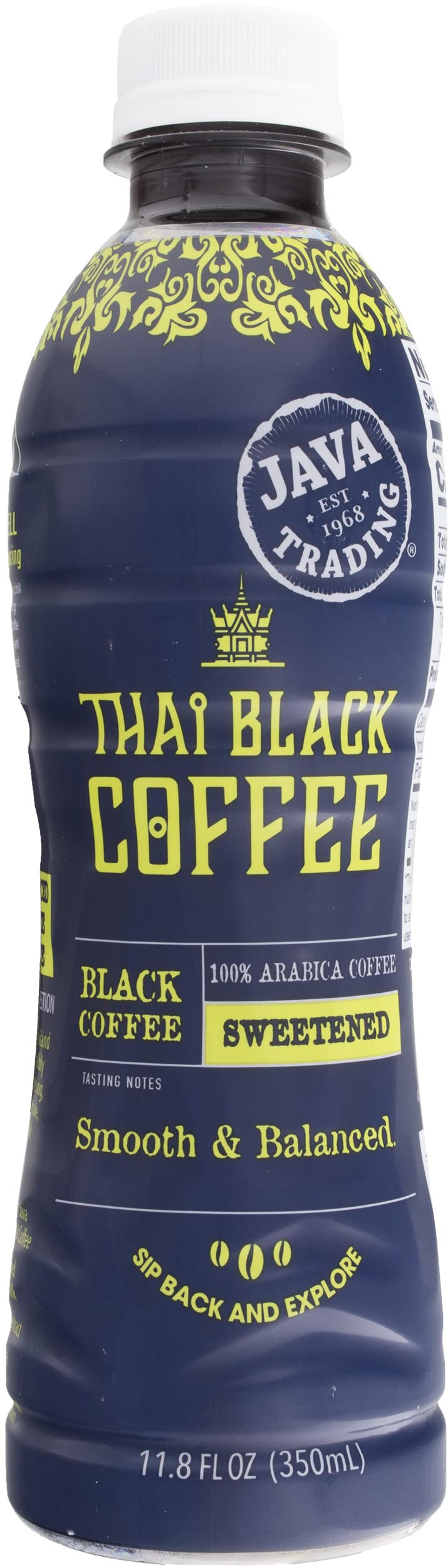 Java Thai Iced Black Coffee Sweetened 11.8 fz (Pack of 12)