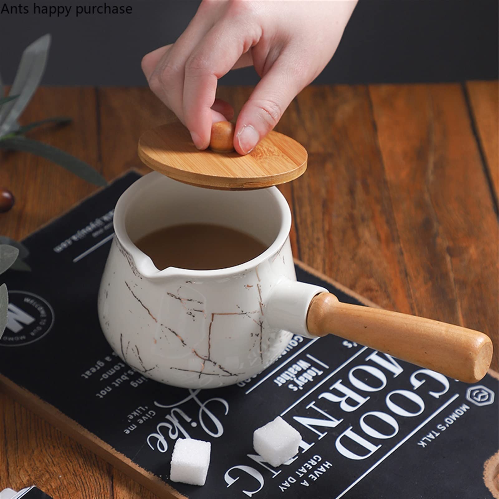 Pot à Lait à café, Pichet Traditionnel en Porcelaine, Pichet à Lait en céramique Motif Platine Pichet à Lait à café Accessoires de café Restaurant avec Couvercle Ustensiles de Cuisine Lait (Couleur: G