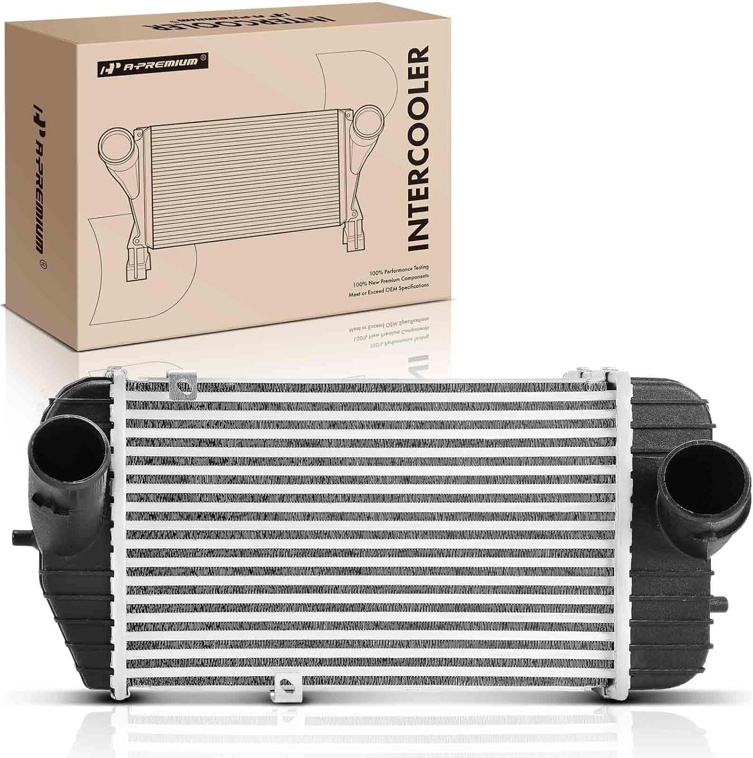 A-Premium Turbo Intercooler Compatible with Hyundai Santa Fe 2019 2020, 2.0L, Turbocharged