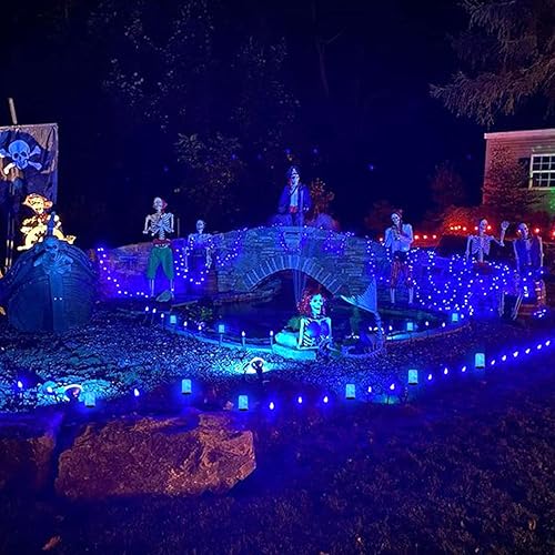 Miniatura 7 de Hompavo Paquete de 2 bombillas LED moradas parpadeantes con efecto invertido, base E26E27, 3W, decoración para Halloween, Navidad, fiesta,