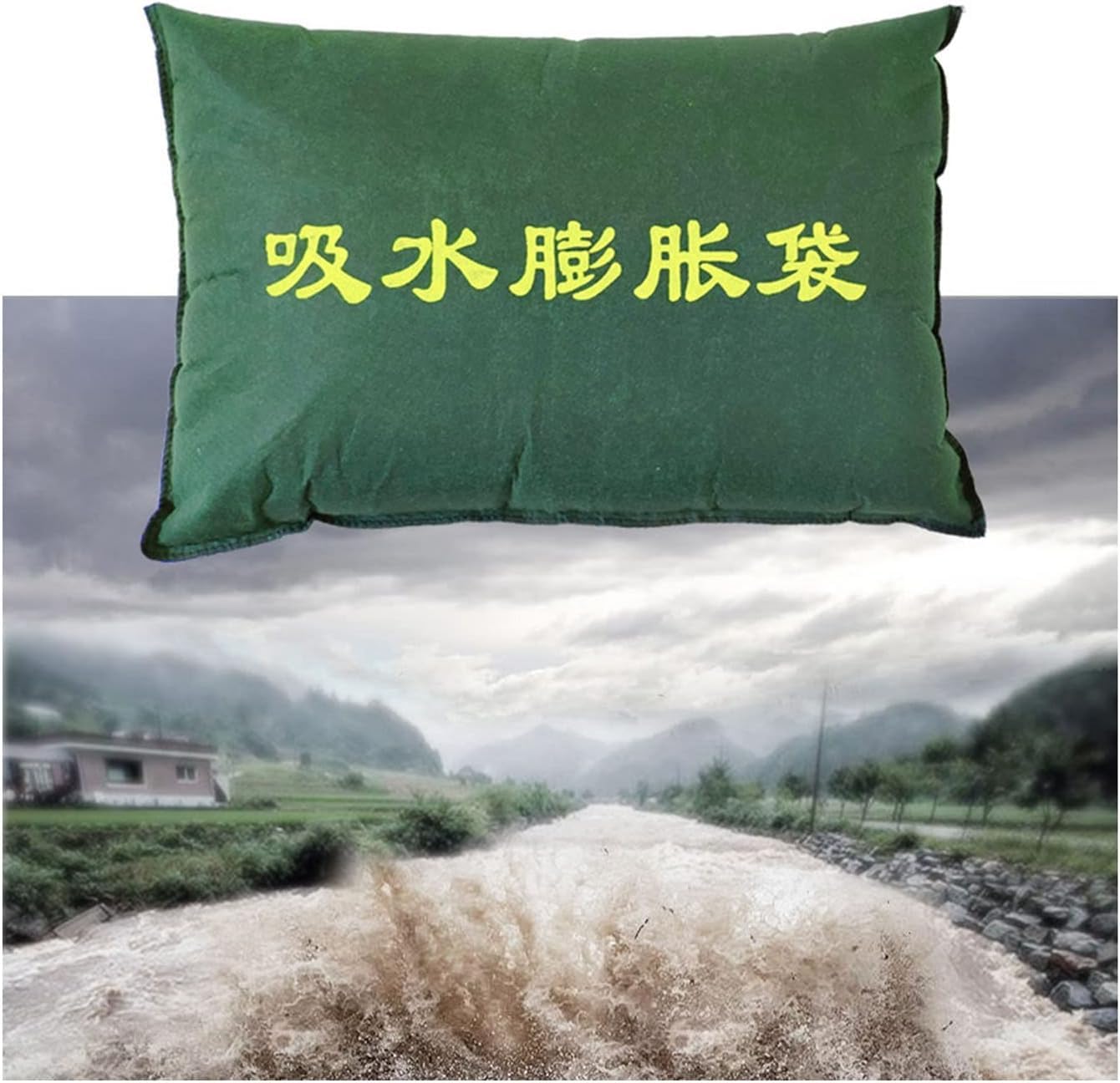 Sacs de anti-inondation pour garage et tapis absorbants réutilisables de 25x70cm