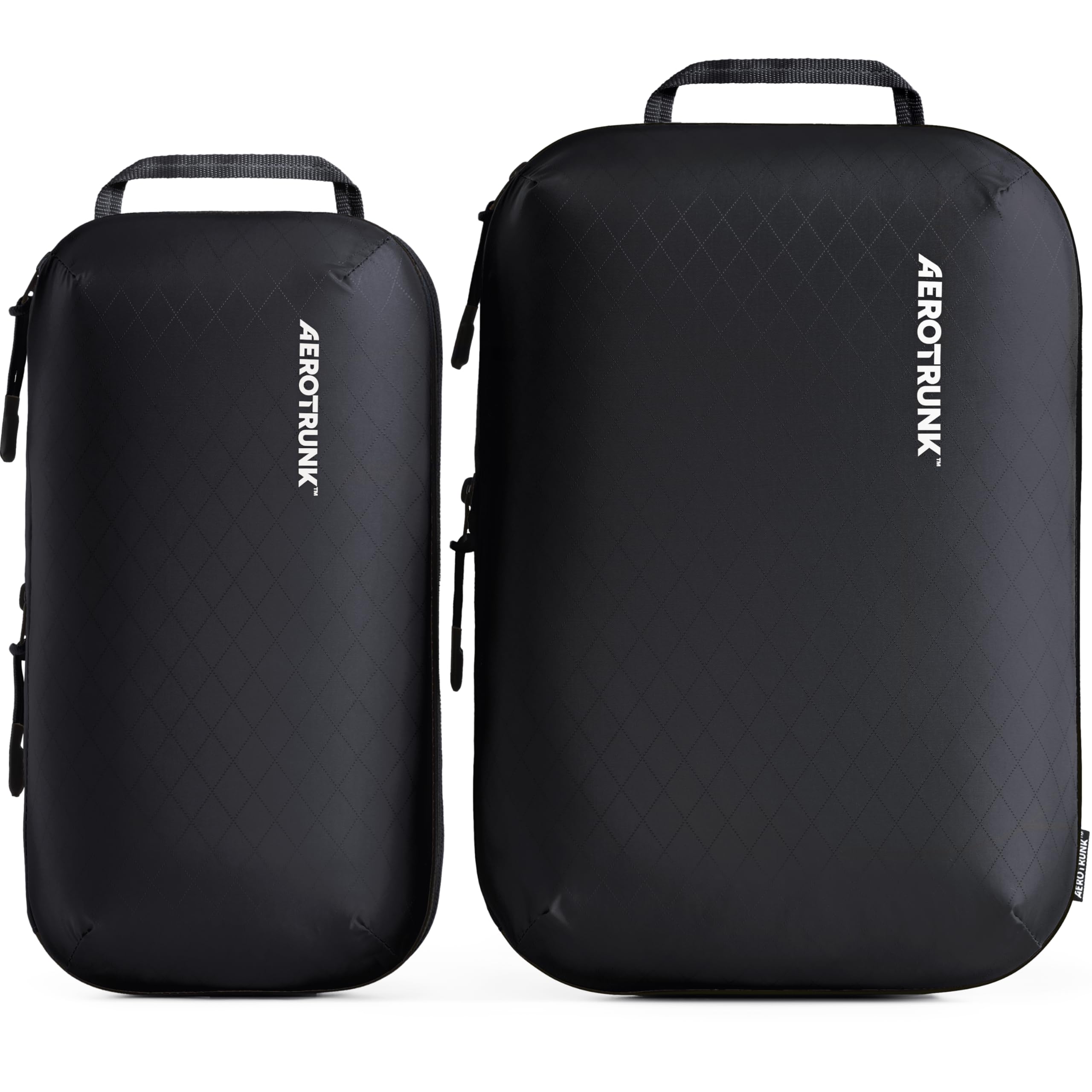 Aerotrunk Ultralight Compression Packing Cubes for Travel, 3-Pack, Black | Pack 2x More C…