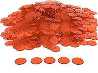 Vista 19 de GSE Games & Sports Expert Chips de bingo multicolor, 5,000 piezas de chips de conteo transparentes de alto contraste de 3/4 pulgadas
