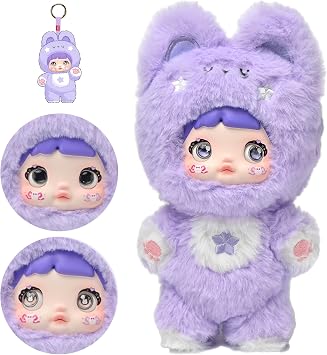 BlockPro Loveliness Never Ends Series Blind Box Opened Doll Confirmed Cute Figures Toys Birthday Gifts Purple Bunny