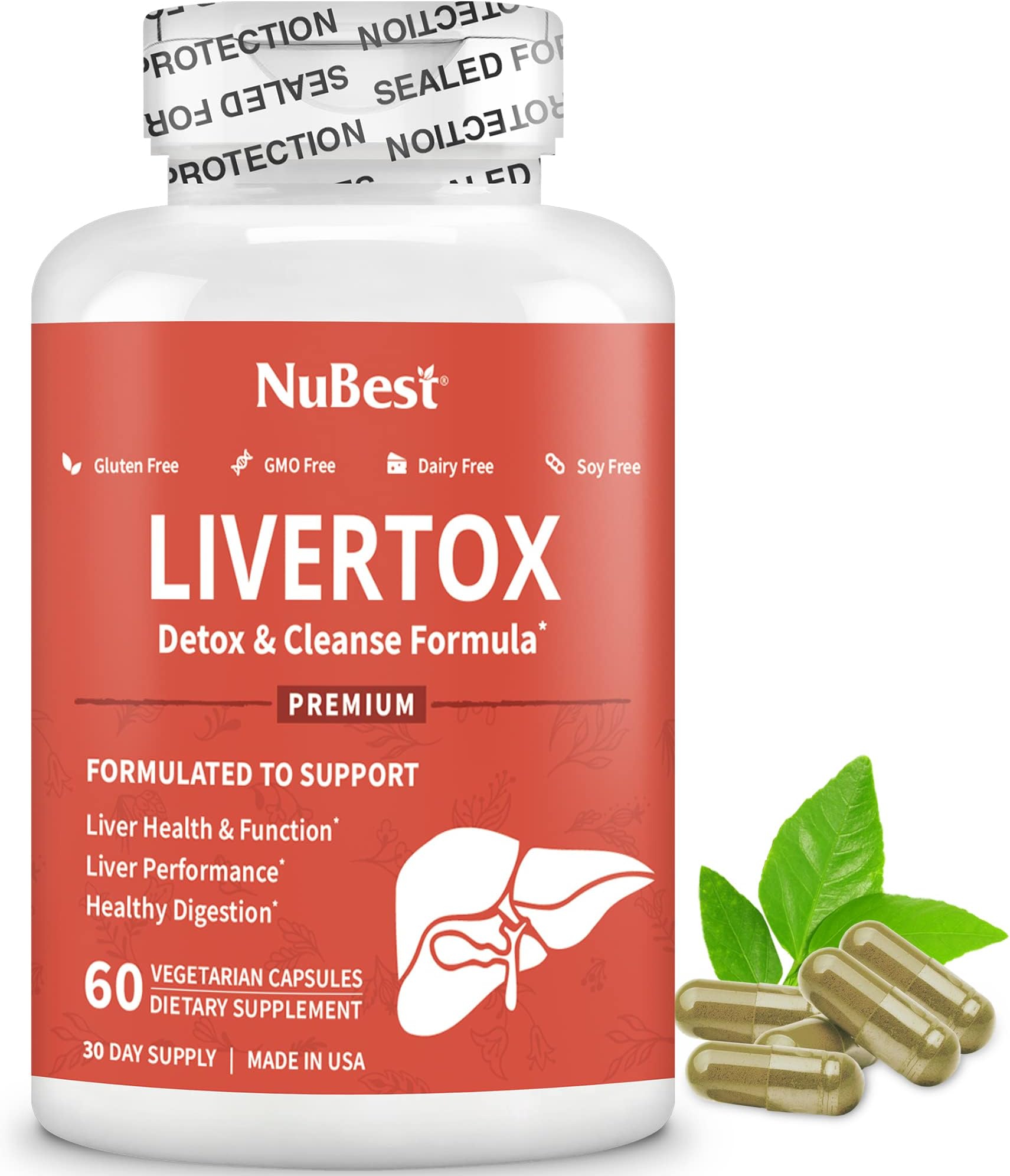 Livertox - Wellness, Overal, D'etox - 60 Count (1 Pack)