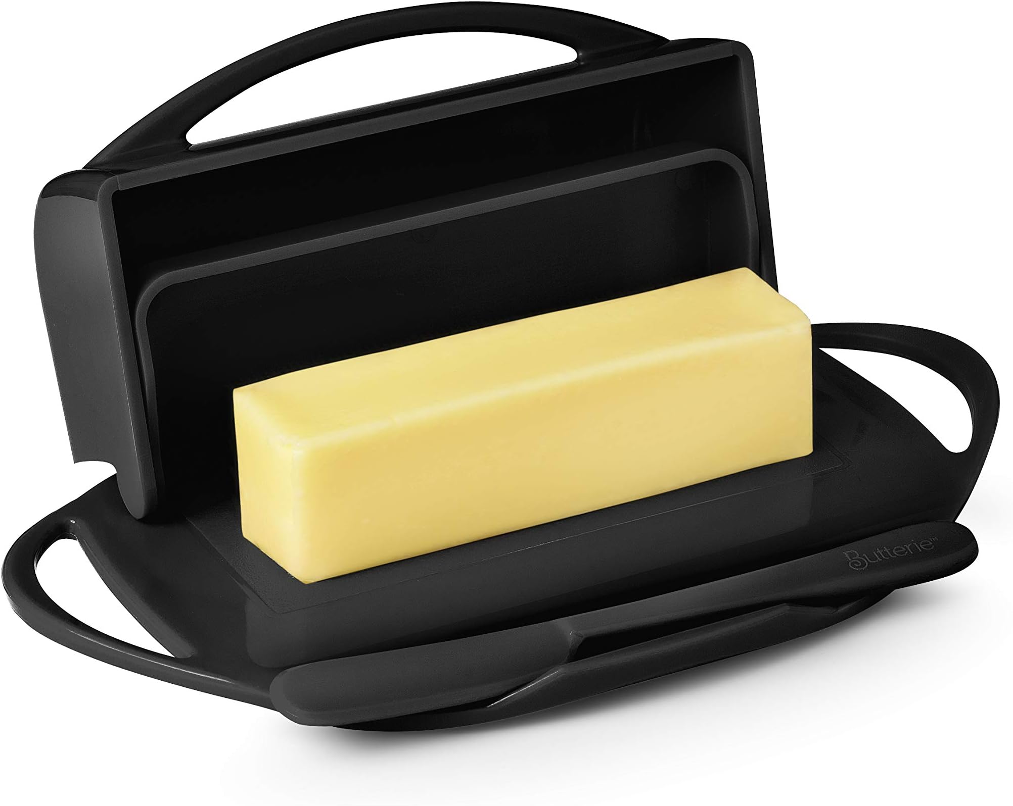 Coffin Butter Dish, black, Gothic Coffin Skull Butter Dish