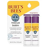 Vista 8 de Burt's Bees Bálsamo labial de rescate de origen 100% natural, eucalipto refrescante, limón, miel, sin perfume, 4 tubos, el paquete puede variar