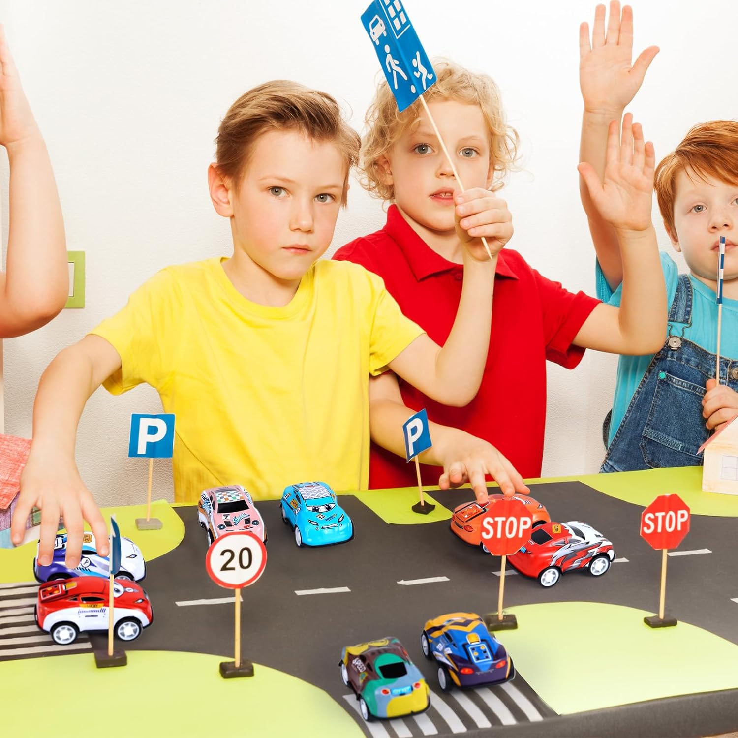 DERTE 150PCS Mini Pull Back Cars Race Cars Toy Bulk Vehicles Party Favors Classroom Reward Box Pinata Fillers Goodie Bag Stuffers for Kids Boys Girls Birthday Party