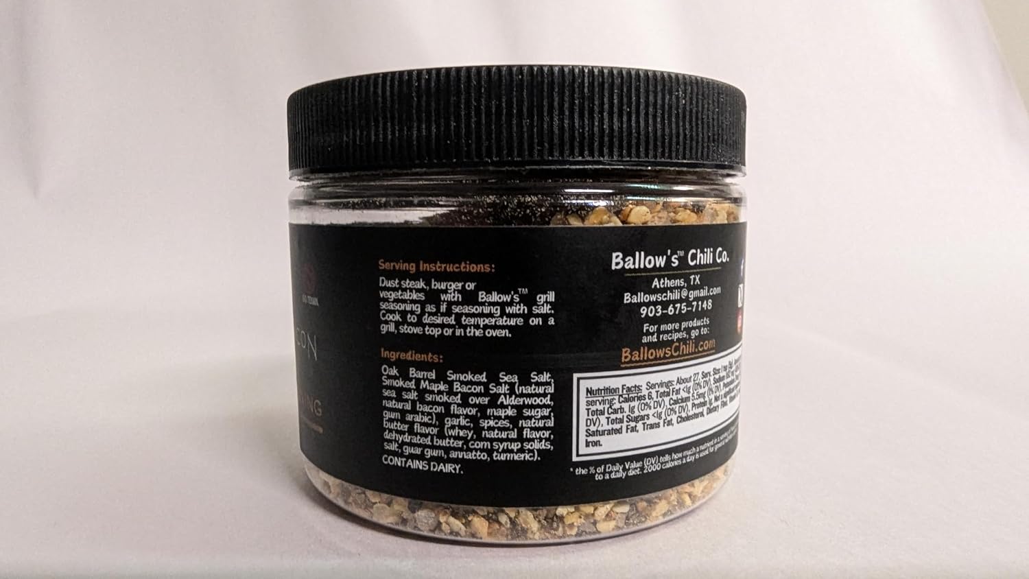 Ballow's Smoked Bourbon Barrel & Bacon Grill Seasoning 2 Pack