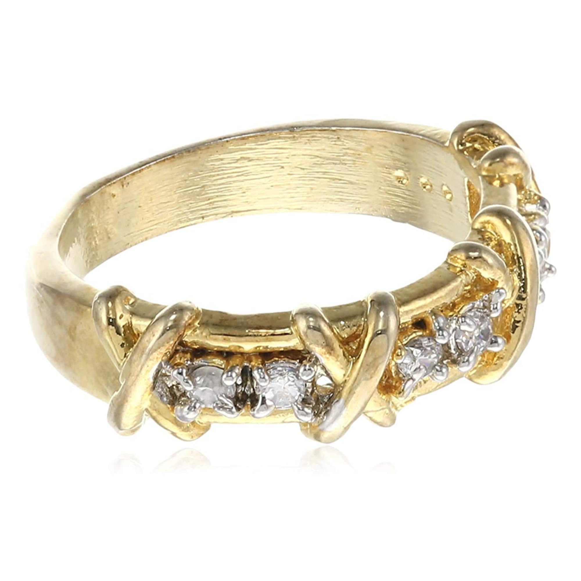 Estele 24kt gold plated Ring with fancy Austrian Crystals for Women (B08D87BY9L) Amazon Price History, Amazon Price Tracker
