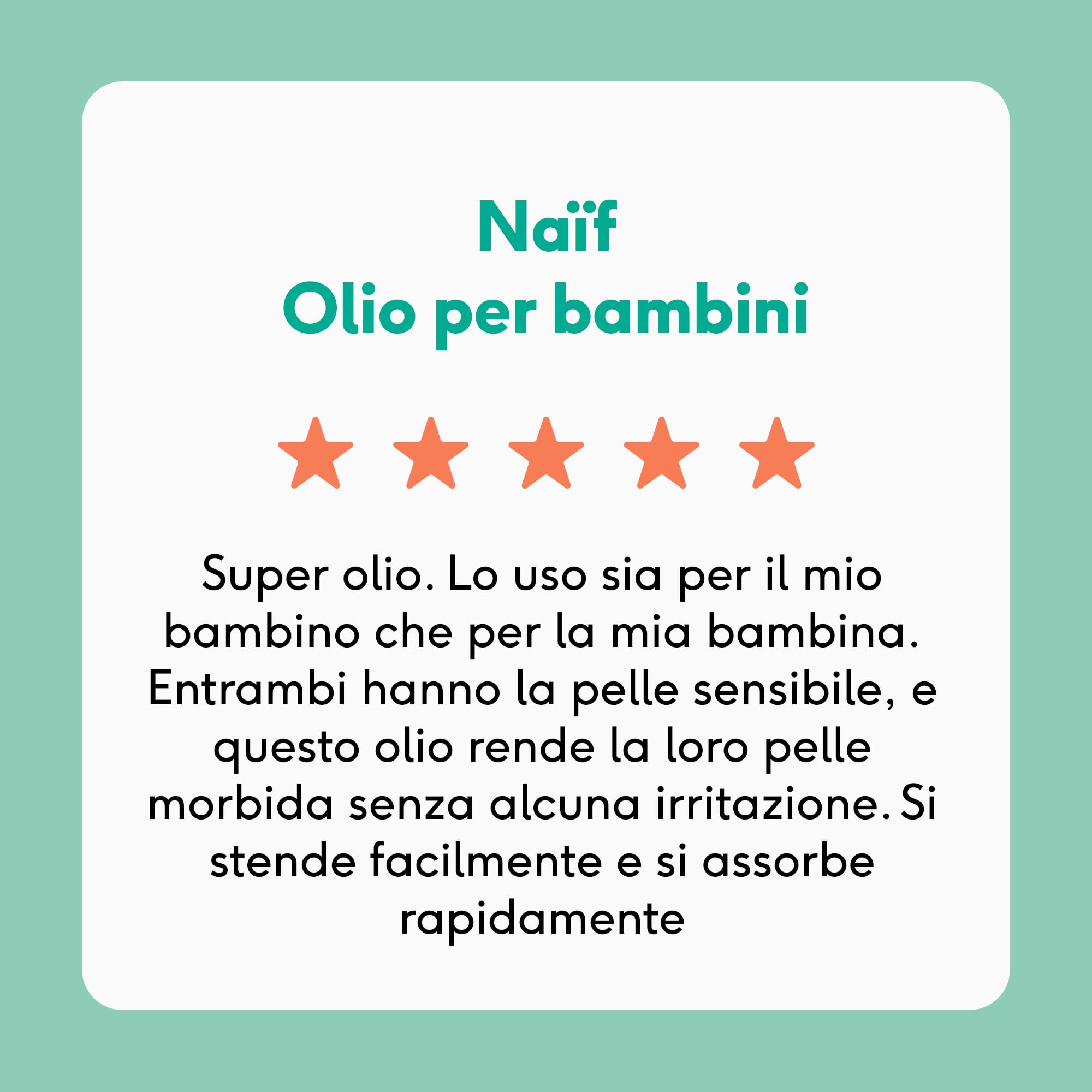 Naïf - Olio per bambini - per neonati e bambini - Con ingredienti naturali - Vegano- Prodotti per la cura del bambino - Olio per bambini - Massaggio per bambini - 100 ml