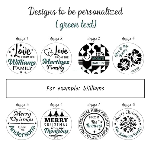 Miniatura 4 de 2023 Personalized Christmas Cookie Stamp with Name 3.1 inch Custom Cookie Stamp Funny Christmas Gifts For Fondant, Frosting, Decorative CakesSugar