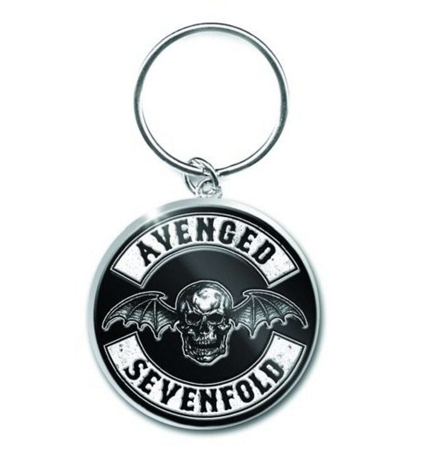 Avenged Sevenfold Keyring Keychain Death Bat Crest band logo Official metal One Size